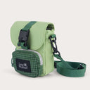 Crossbody camera pouch in moss green