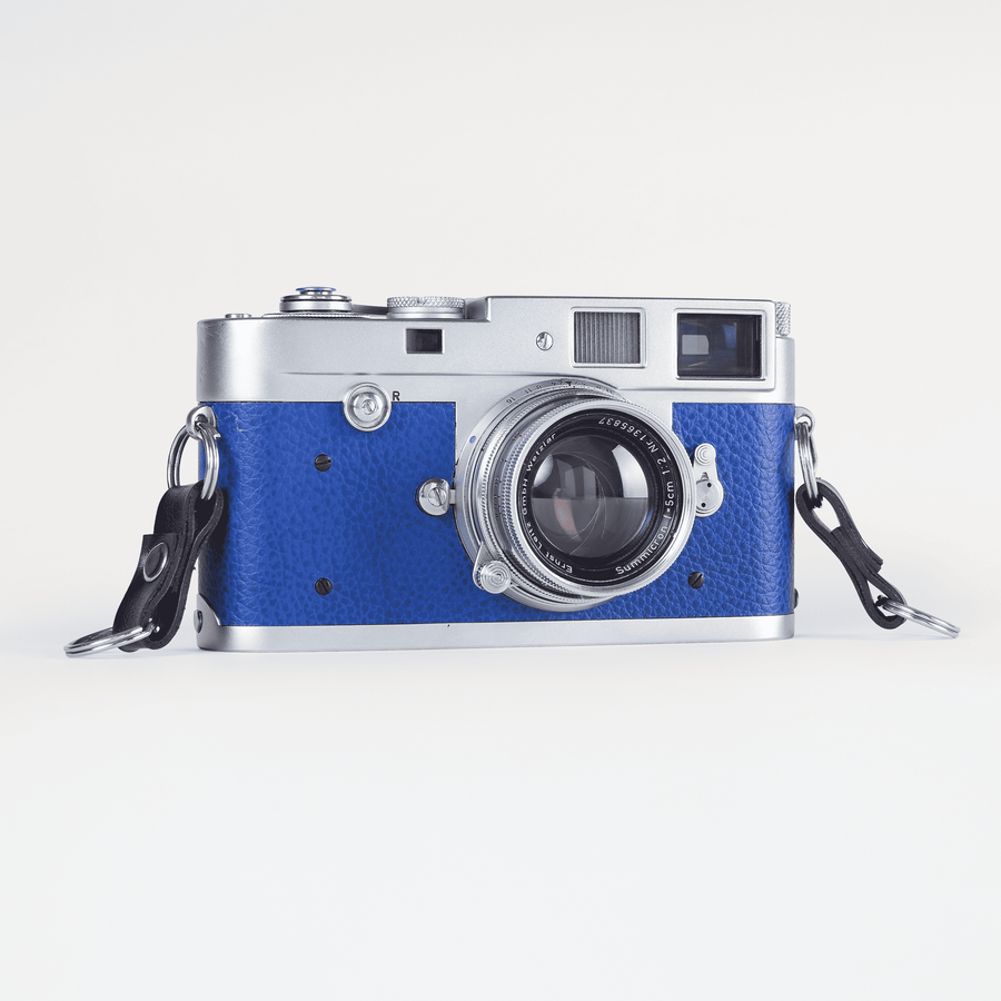 Leica M2, Single Stroke + Elmar 50mm 2.0 CLA'd - Blue Leather