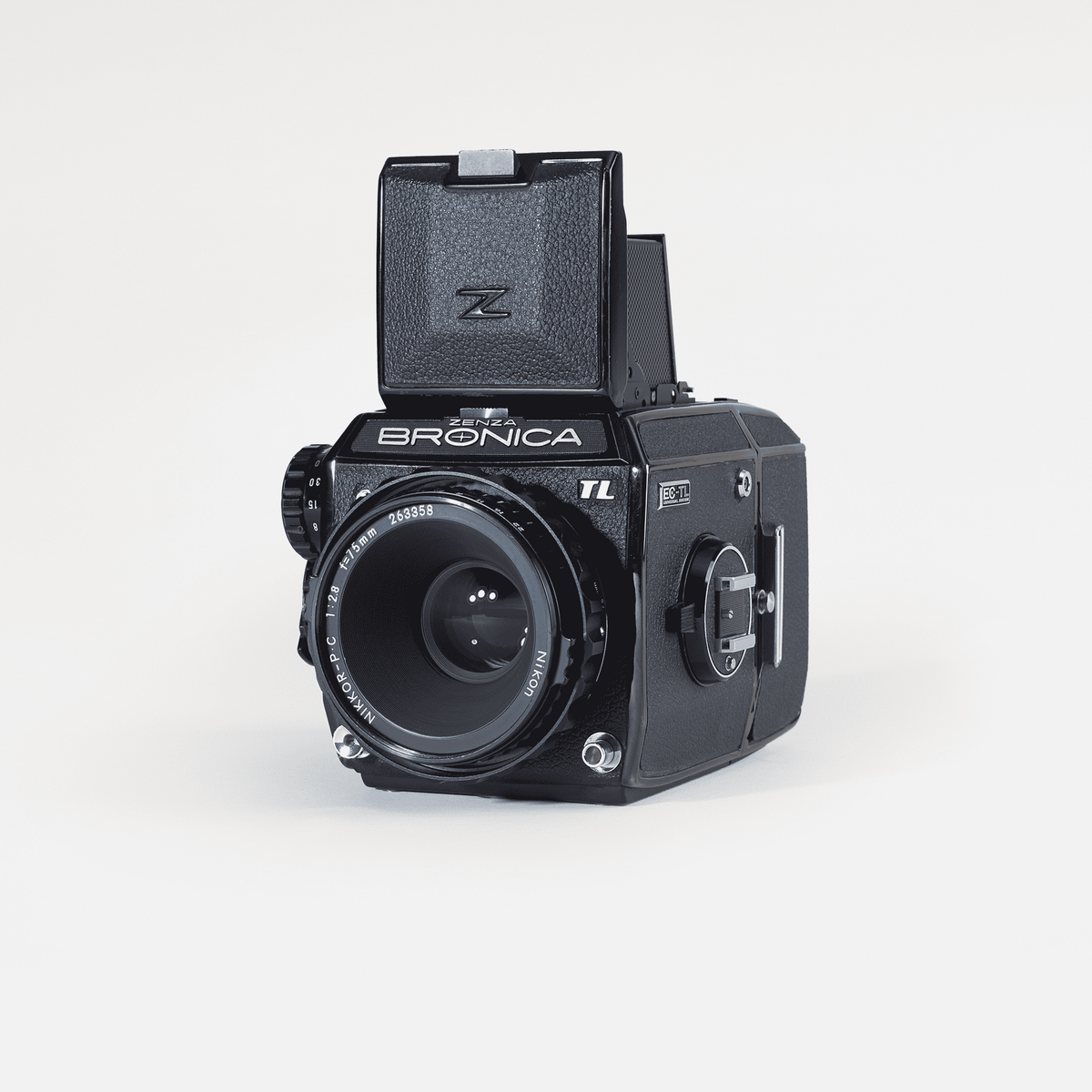 Zenza Bronica EC-TL - Nikon 2.8 75mm – Brooklyn Film Camera Zenza Bronica EC-TL - Nikon 2.8 75mm – Brooklyn Film Camera
