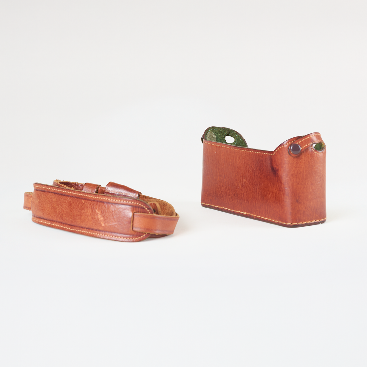 Contax G2 Leather Half Case & Strap by Leicatime