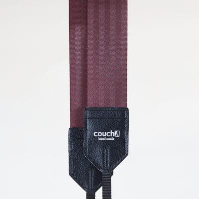 Couch Camera Strap | Recycled Maroon Seatbelt