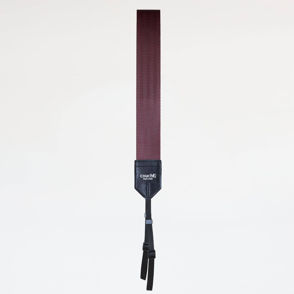 Couch Camera Strap | Recycled Maroon Seatbelt