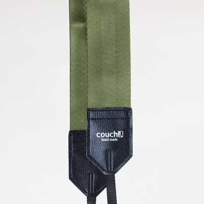 Couch Camera Strap | Recycled Army Green Seatbelt
