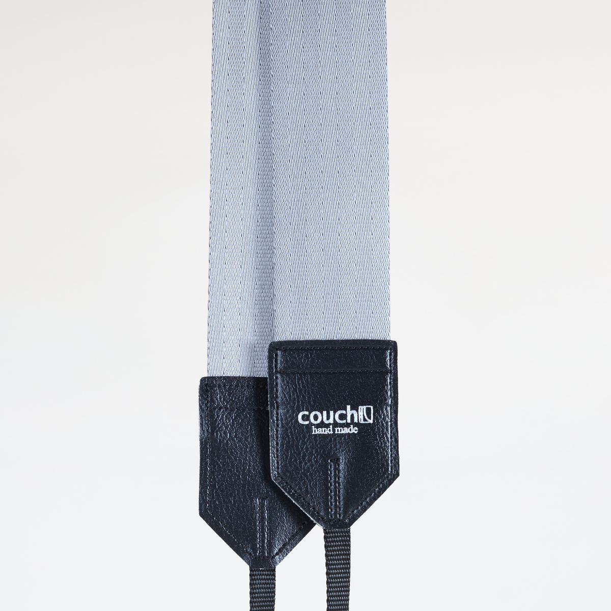 Couch Camera Strap | Recycled Industrial Silver Seatbelt