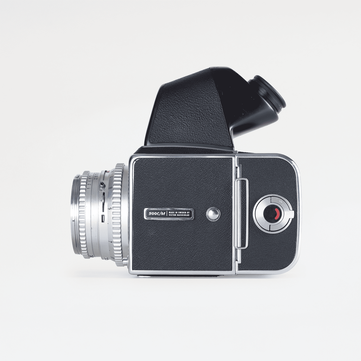 Hasselblad 500CM Black + Silver Carl Zeiss Planar 80mm F/2 .8 + Prism
