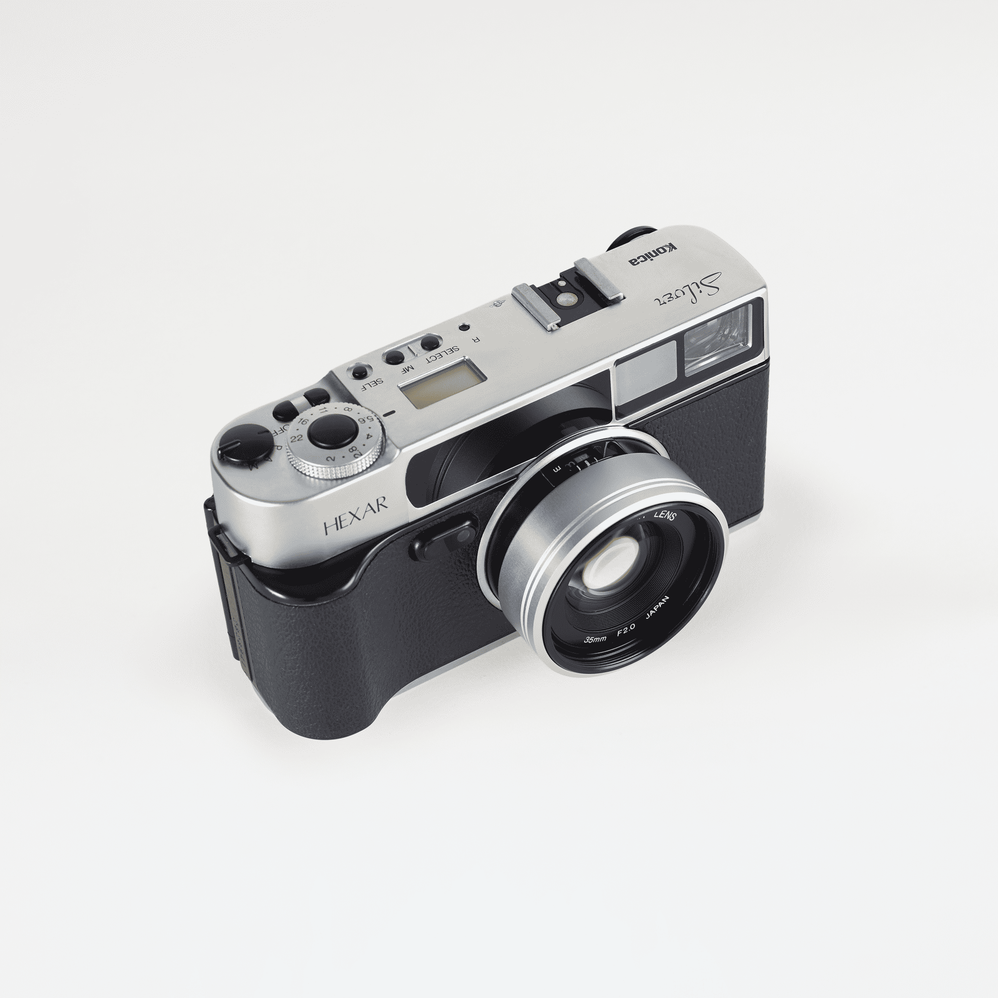 ジャンク KONICA HEXAR Silver 35mm F2.0フィルムカメラ コニカ