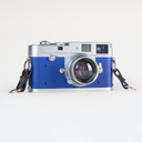 Leica M2, Single Stroke + Elmar 50mm 2.0 CLA'd - Blue Leather