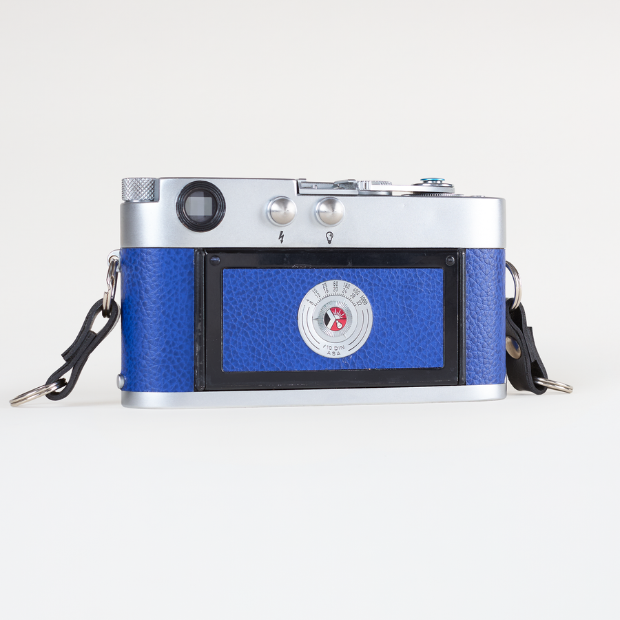 Leica M2, Single Stroke + Elmar 50mm 2.0 CLA'd - Blue Leather