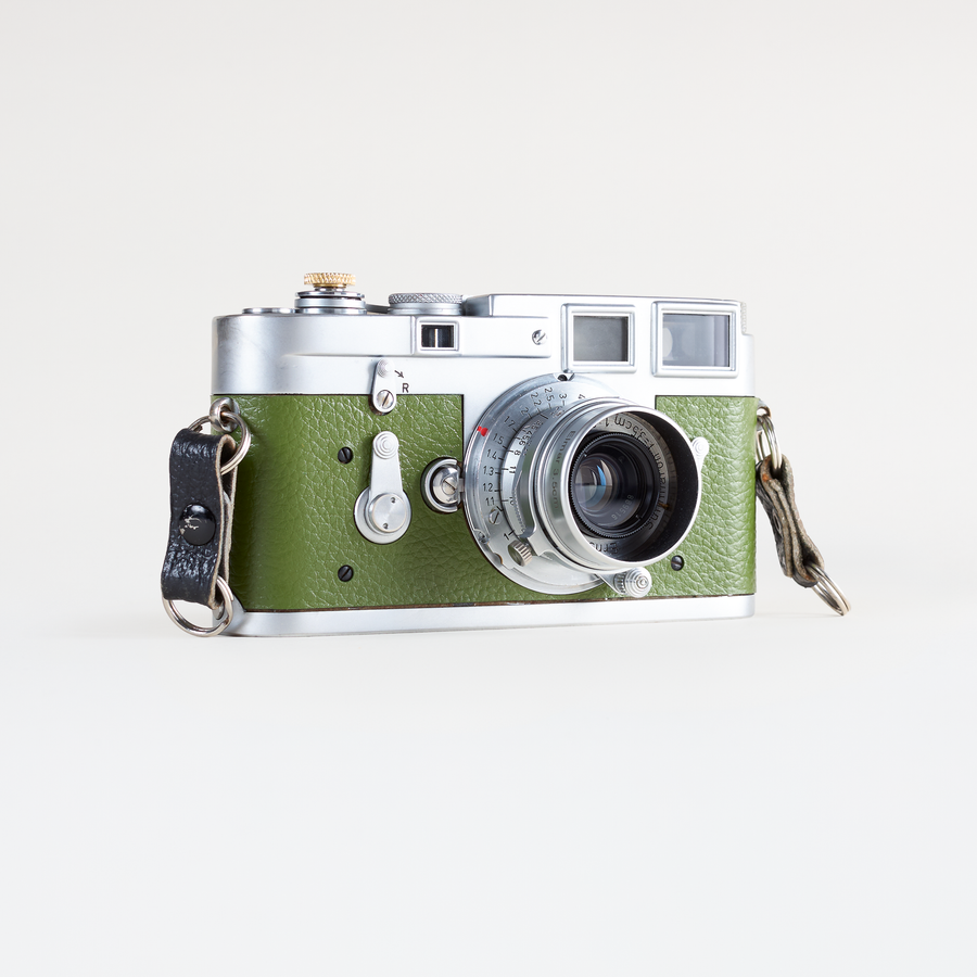 Leica M3, Single Stroke + Elmar 35mm F/3.5 | CLA'd (Green Leather)