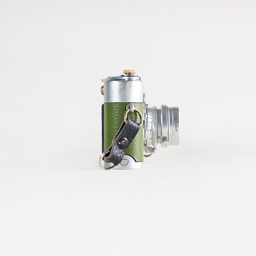 Leica M3, Single Stroke + Elmar 35mm F/3.5 | CLA'd (Green Leather)