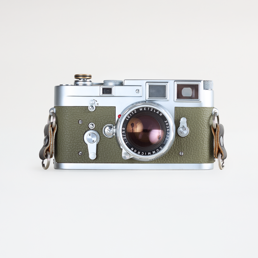 Leica M3 (Green leather, Single Stroke) + Summicron 50mm F/2 | CLA'd