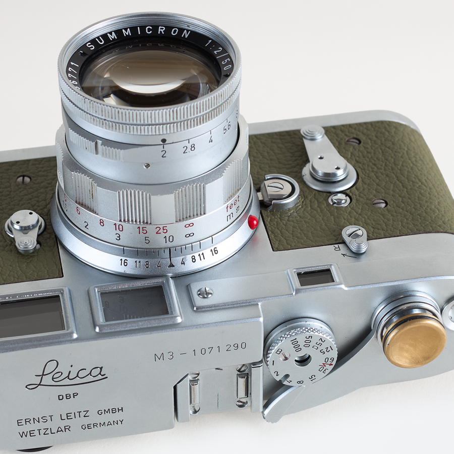 Leica M3 (Green leather, Single Stroke) + Summicron 50mm F/2 | CLA'd