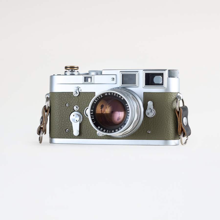 Leica M3 (Green leather, Single Stroke) + Summicron 50mm F/2 | CLA'd