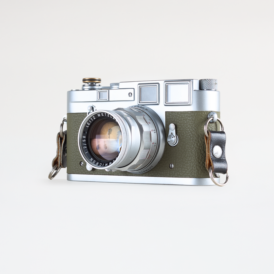 Leica M3 (Green leather, Single Stroke) + Summicron 50mm F/2 | CLA'd