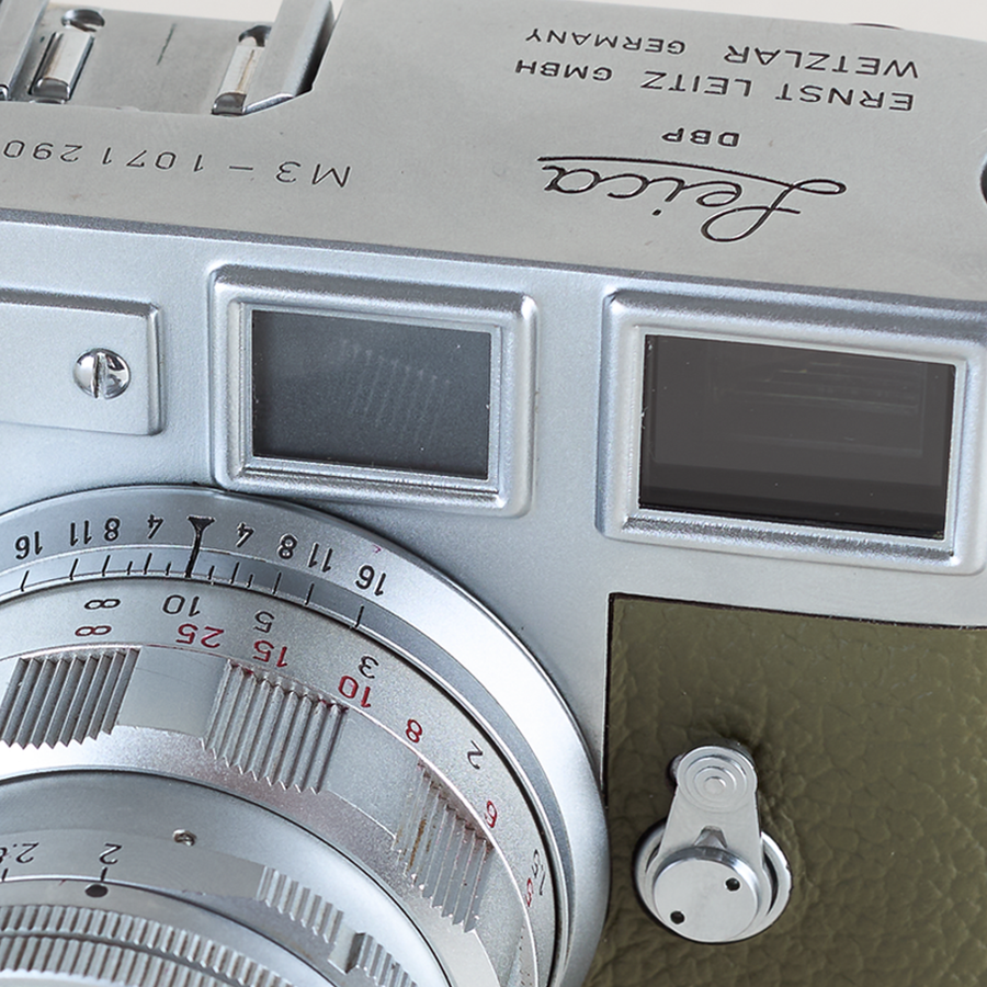 Leica M3 (Green leather, Single Stroke) + Summicron 50mm F/2 | CLA'd