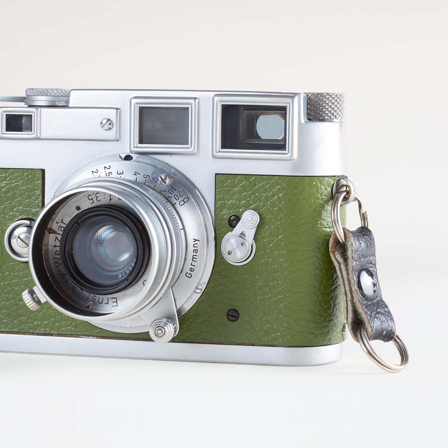 Leica M3, Single Stroke + Elmar 35mm F/3.5 | CLA'd (Green Leather)