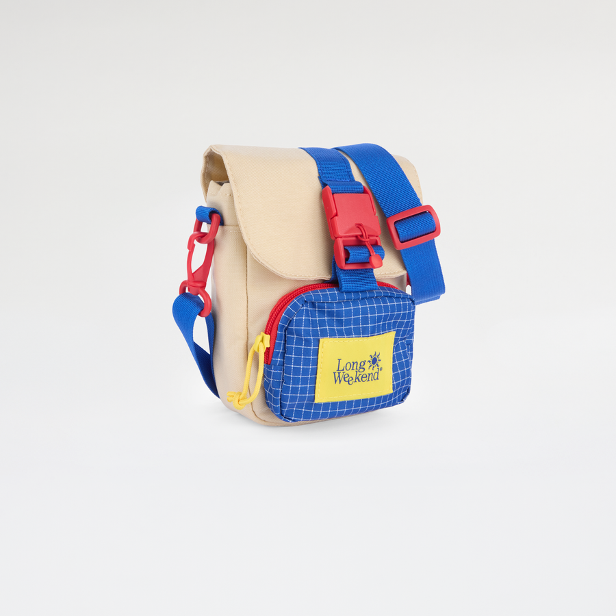 Long Weekend Crossbody Bag in Cream, front