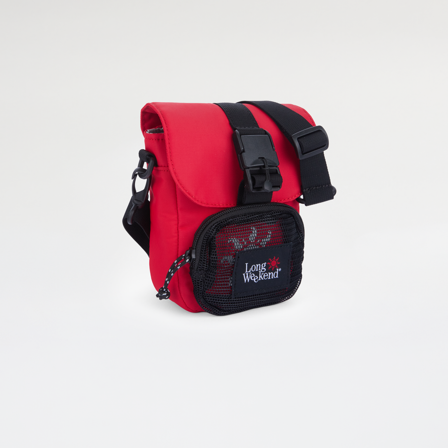 Long Weekend Crossbody Bag in Red, front