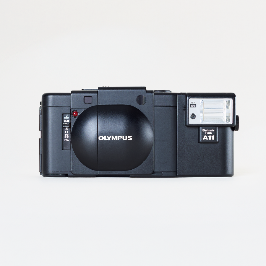 Olympus XA w/ A11 Flash