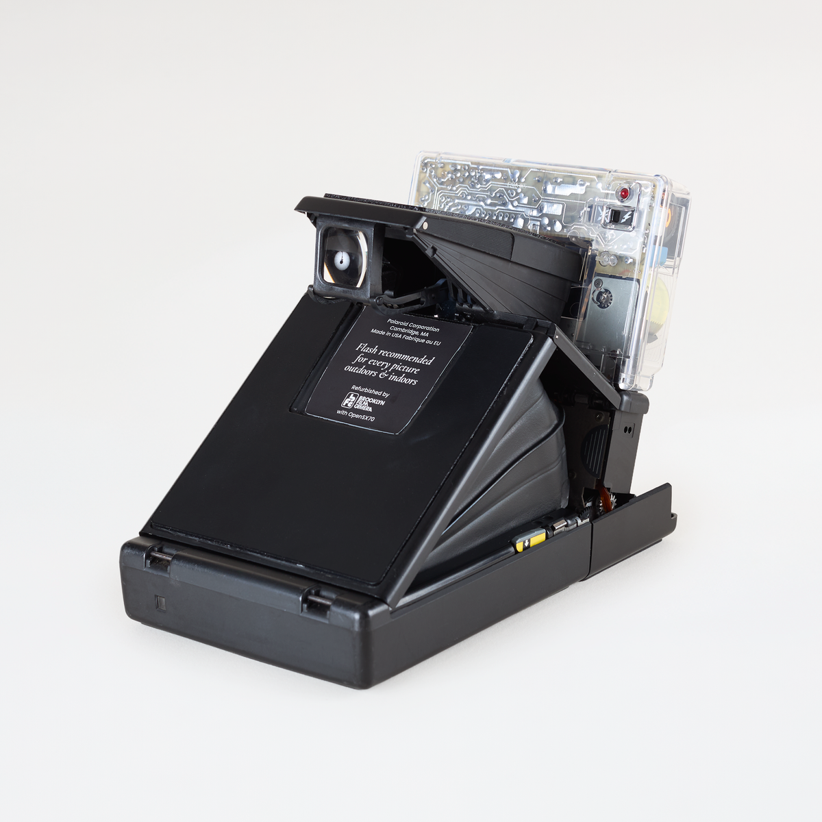 Polaroid SLR 680 Clear Housing, back three-quarter