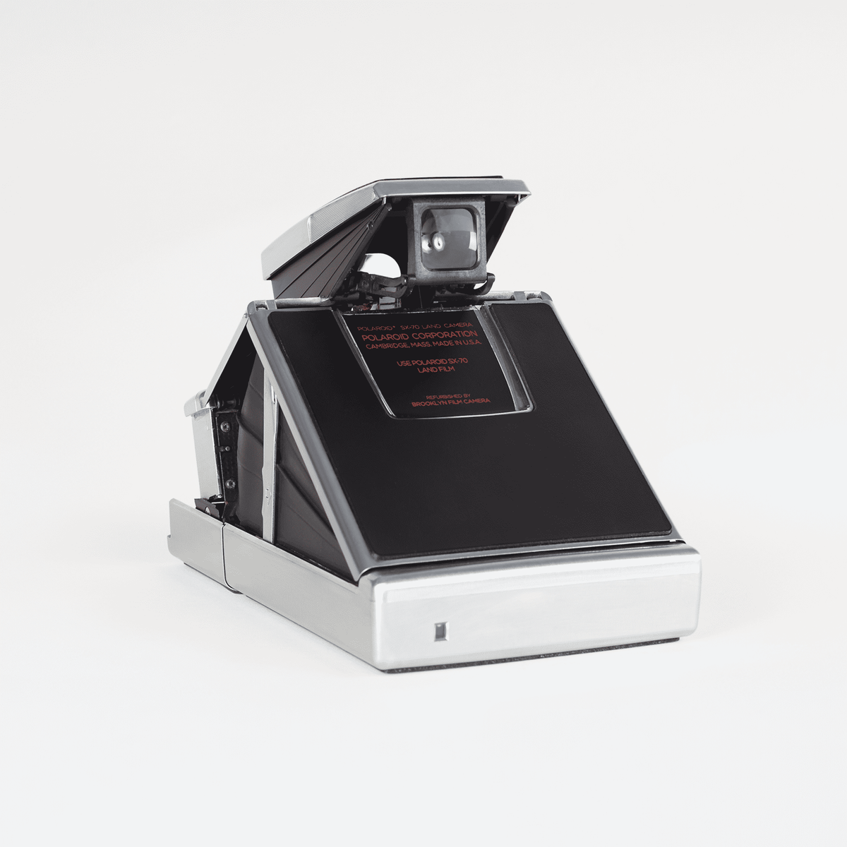 Polaroid SX-70 Original - Black on Chrome – Brooklyn Film Camera