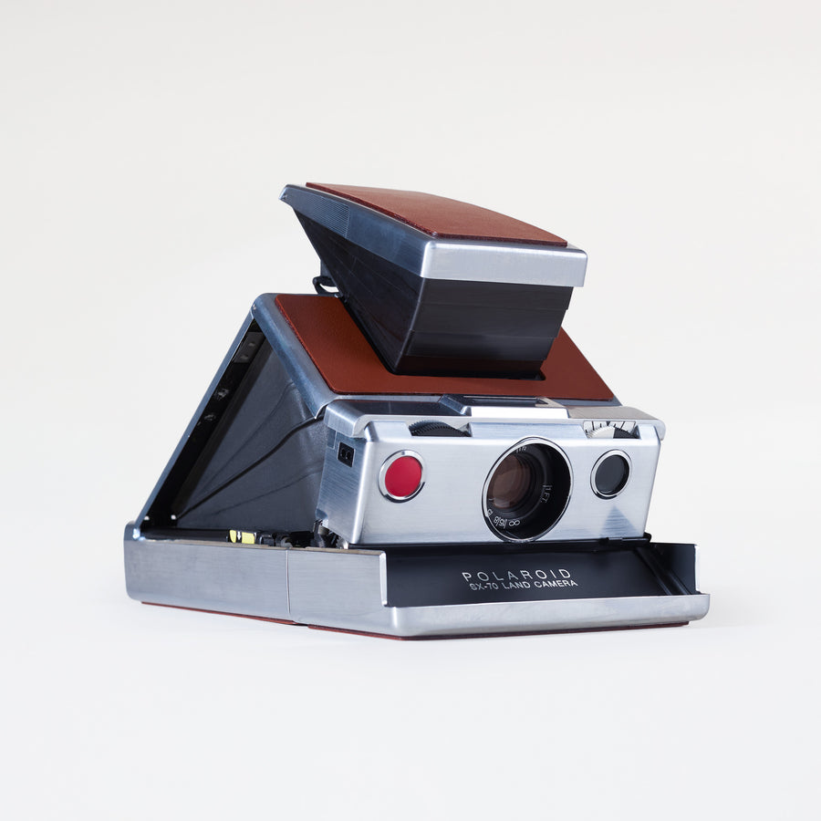 Polaroid SX-70 Original - Tan on Chrome -