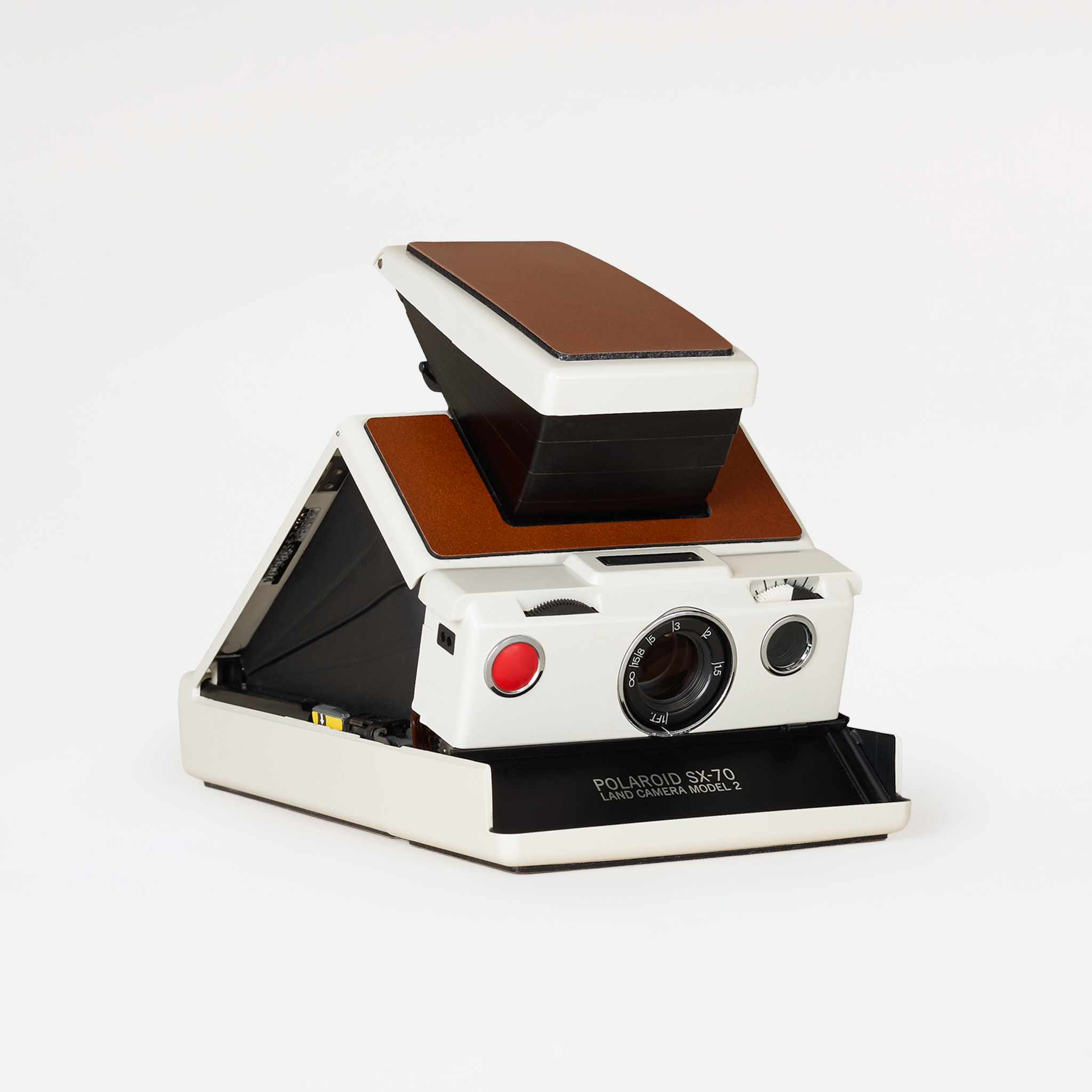 Polaroid SX-70 Model 2 - White Tan – Brooklyn Film Camera Polaroid SX-70 Model 2 - White Tan – Brooklyn Film Camera