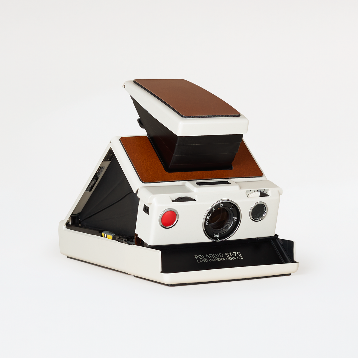 Polaroid SX-70 Model 2 - Tan on White – Brooklyn Film Camera