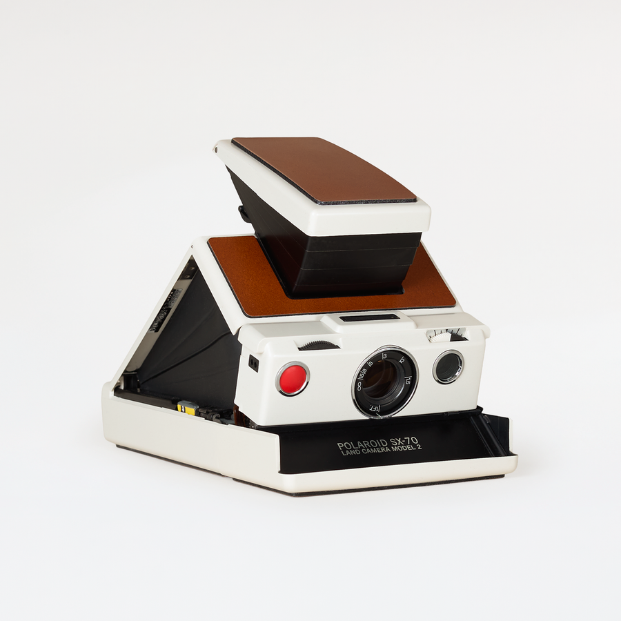Polaroid SX-70 Model 2 - Tan on White – Brooklyn Film Camera