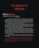The Instant Film Magazine | Issue 01