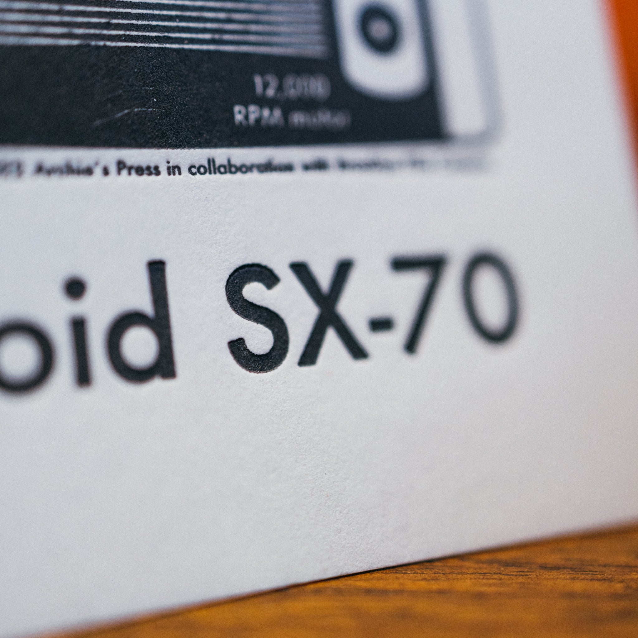 SX-70 Art :: Letterpress Print – Brooklyn Film Camera