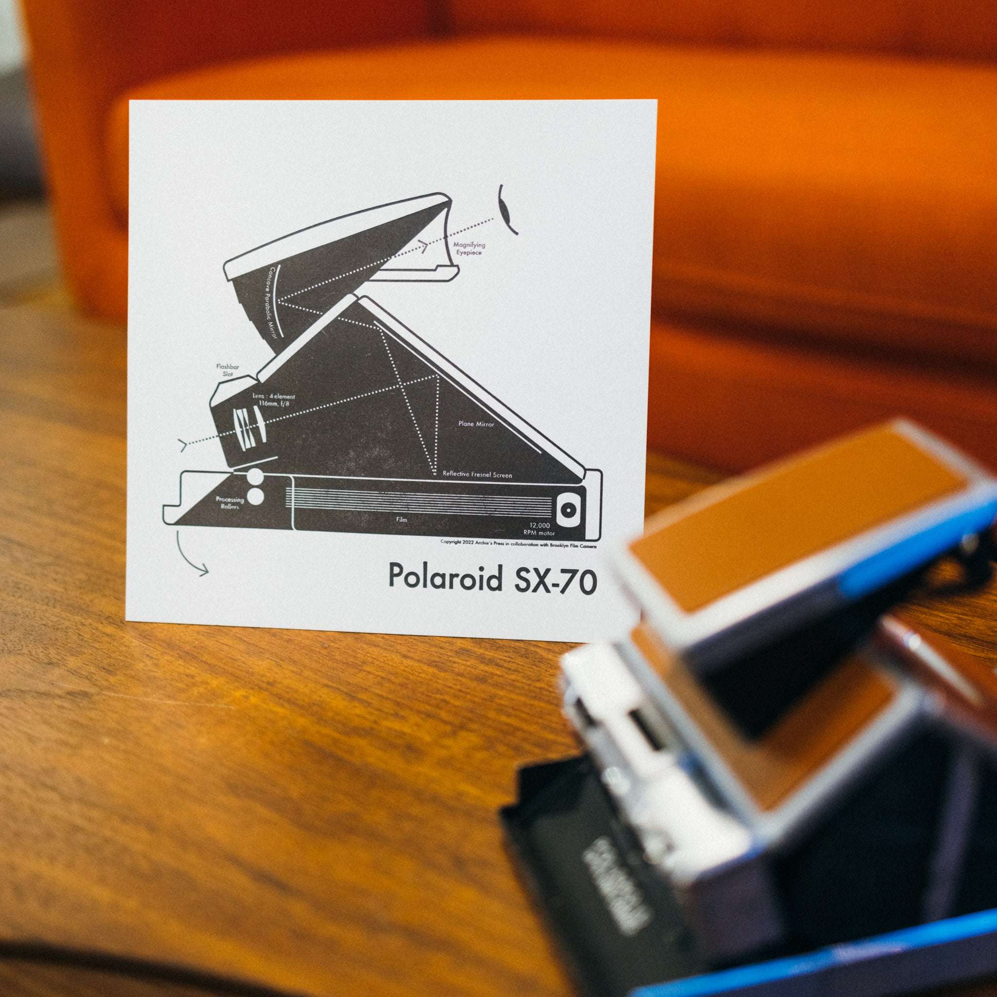 SX-70 Art :: Letterpress Print – Brooklyn Film Camera