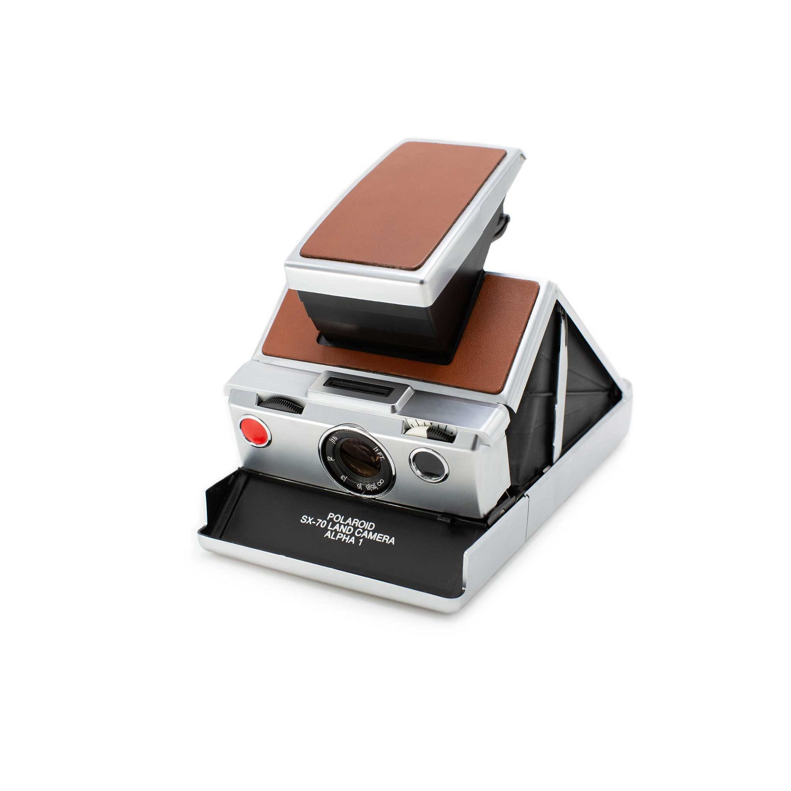 Polaroid SX-70 Alpha 1 - Tan on Chrome