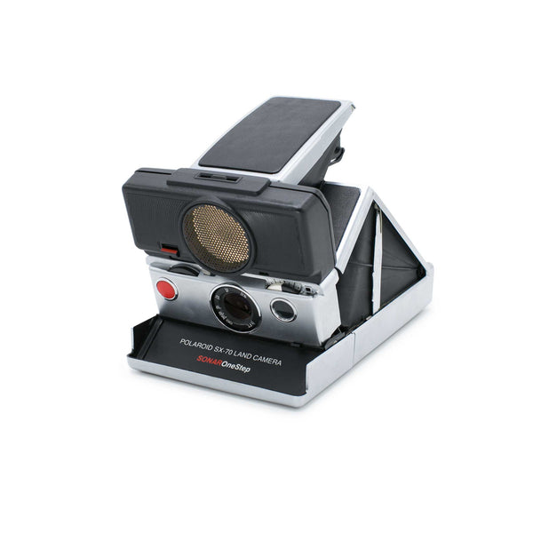 Polaroid SX-70 Sonar - Black on Chrome – Brooklyn Film Camera