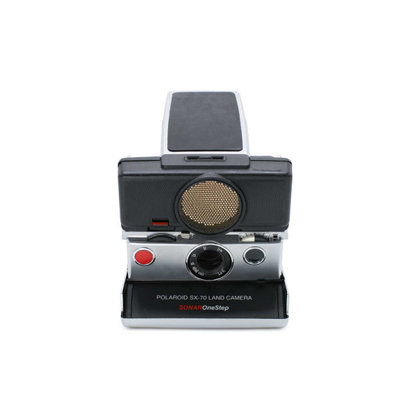 Polaroid SX-70 Sonar - Black on Chrome
