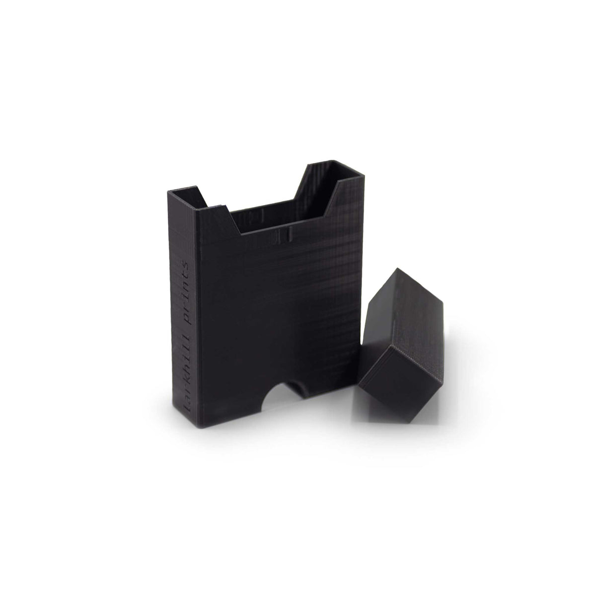 Black 3D printed box to store and keep your instax mini images safe. With a lid. 